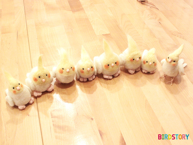 mochimochiと一緒にミニおとりさんズを作ろう!オカメインコ編 羊毛フェルト