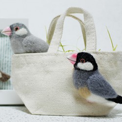 mochimochiと一緒に鳥さんブローチを作ろう!文鳥編
